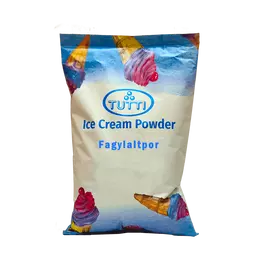 TUTTI Eper csavaros és gombócos fagylalt készítéséhez egyaránt alkalmas fagyipor.