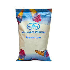 TUTTI Eper csavaros és gombócos fagylalt készítéséhez egyaránt alkalmas fagyipor.