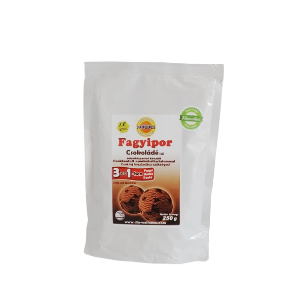 Dia-Wellness csokoládé fagylaltpor 250 g/cs