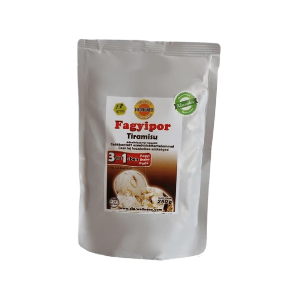 Dia-Wellness tiramisu fagylaltpor 250 g/cs