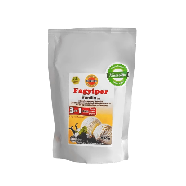 Dia-Wellness vanília fagylaltpor 250 g/cs