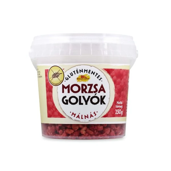 Málnás ízű morzsagolyó szórás 250 g