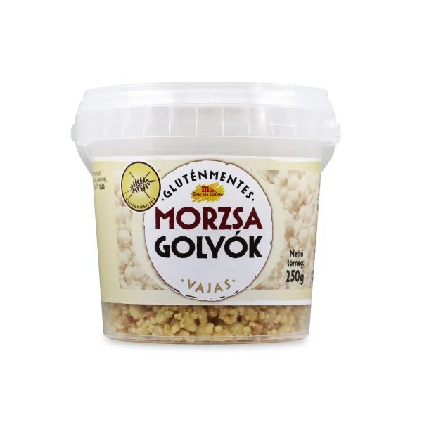 Vajas ízű morzsagolyó szórás 250 g