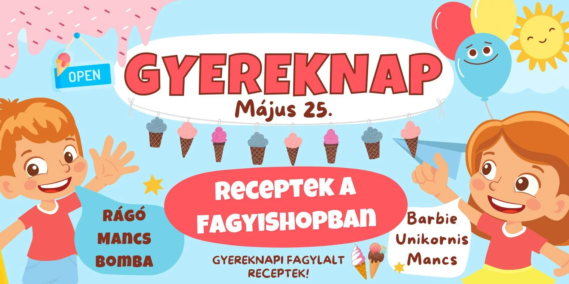 Gyereknap május utolsó vasárnapja - 2025.05.25 !