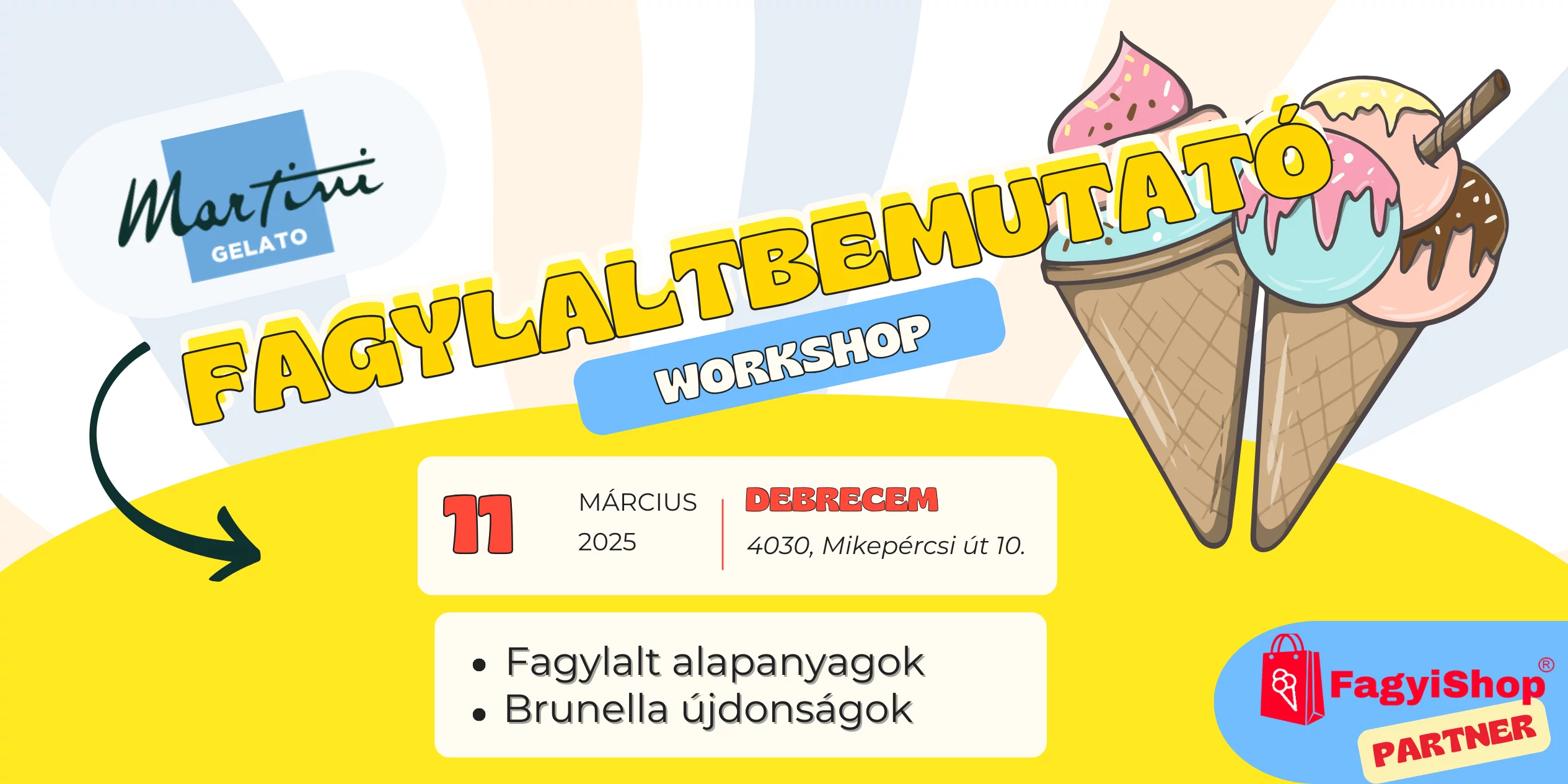 Martini Gelato fagylatszezont indító bemutatója