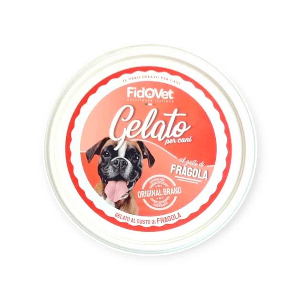FidOVet Gelato olasz eper ízű kutyafagyi 40 g