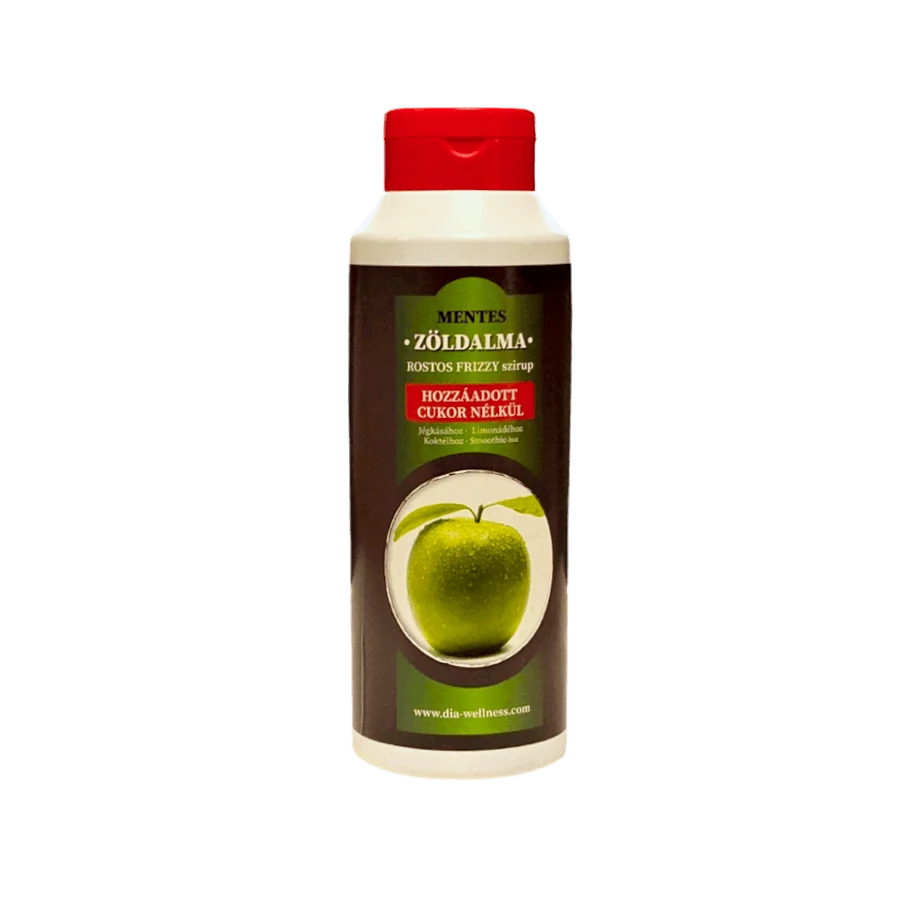 MENTES Zöldalma Frizzy rostos szirup 0,9 kg