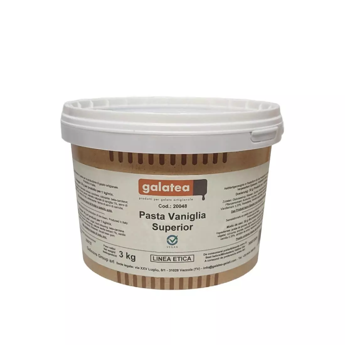 GALATEA Vanilia superior fagylaltpaszta 3 kg