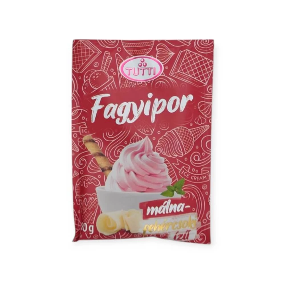 TUTTI Málna-fehércsoki fagyipor 80 g/cs