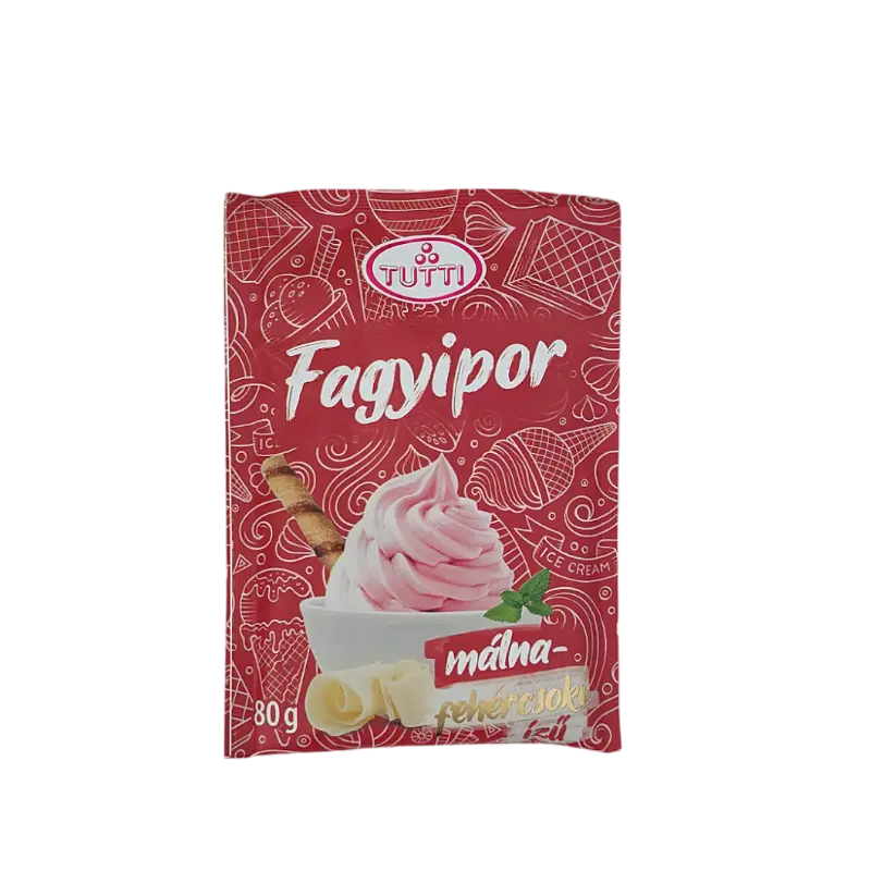 TUTTI Málna-fehércsoki fagyipor 80 g/cs