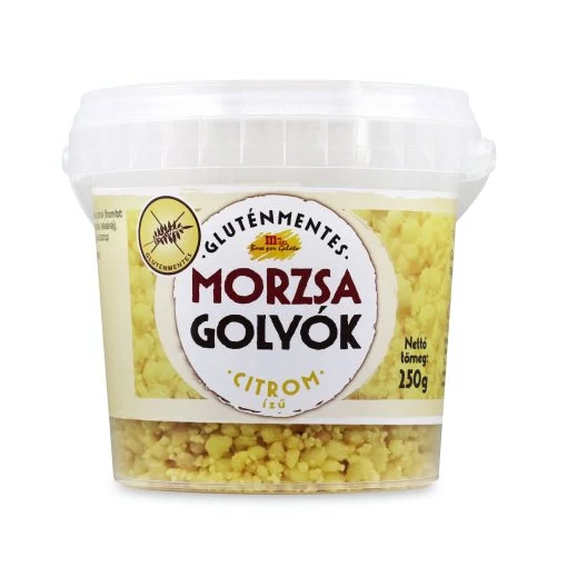 Citrom ízű morzsagolyó szórás 250 g 