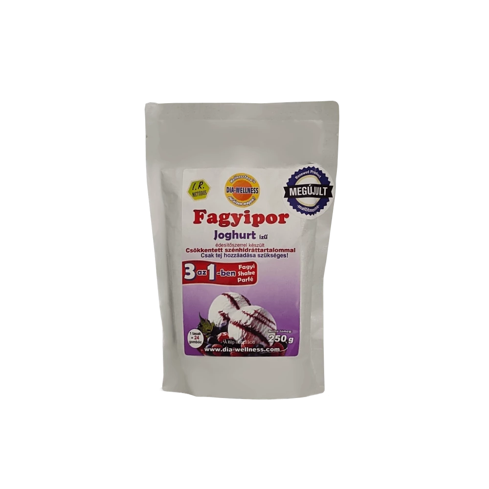 Dia-Wellness joghurt fagylaltpor 250 g/cs