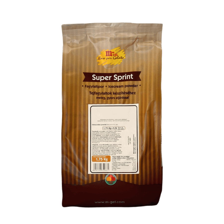 m-GEL Super Sprint fehércsokoládé fagylaltpor 1,75 kg/cs